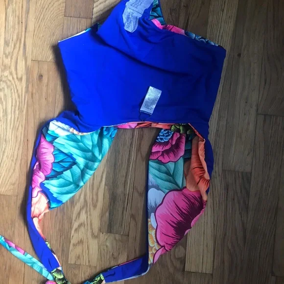 Mara Hoffman crossover reversible floral one piece - Picture 7 of 7